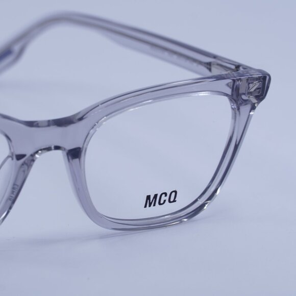 McQ by Alexander McQueen MQ0379O 002 Eyeglasses Grey 50mm Square Frame - Picture 7 of 10